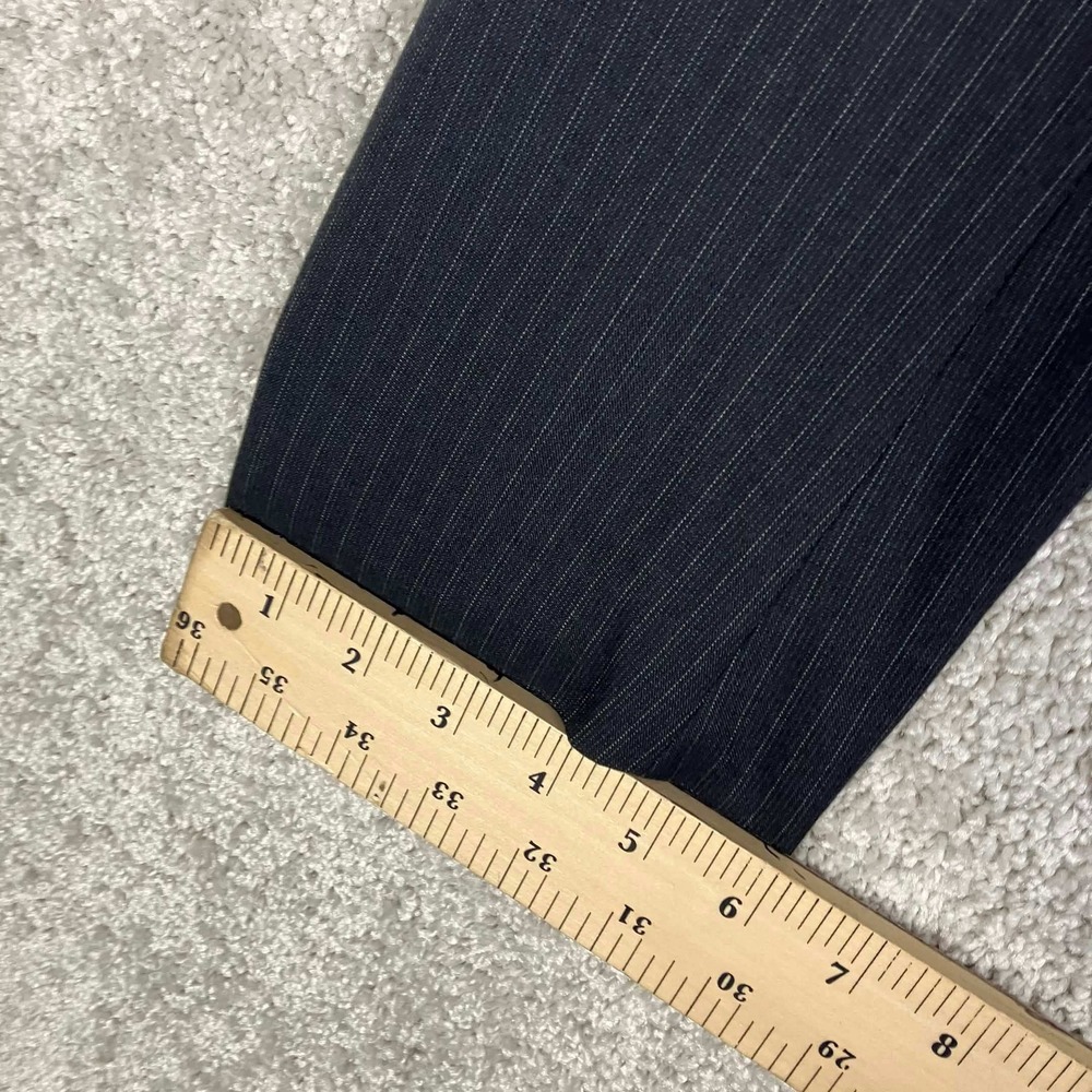 Calvin Klein Suit Mens XL 33x32 Grey Pinstripe 3 Button Blazer Trousers Set - Picture 16 of 16